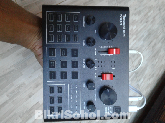 Live sound card & microphone